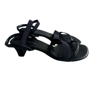 Madeline Stuart Scrabble Blue Strappy Heeled Sandals Womens size 7